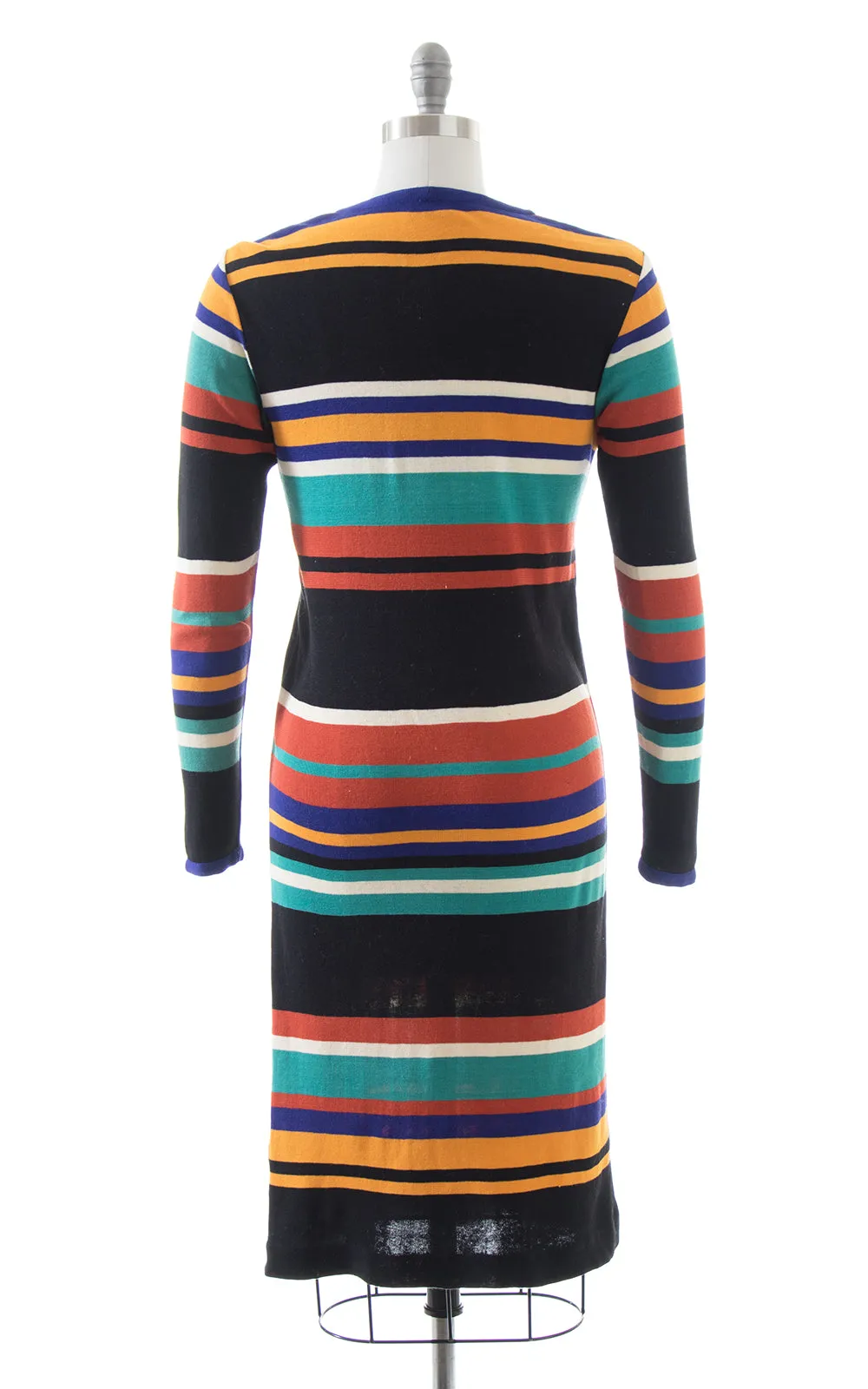 1960s 1970s MISSONI Striped Knit Wool Sweater Dress | small/medium