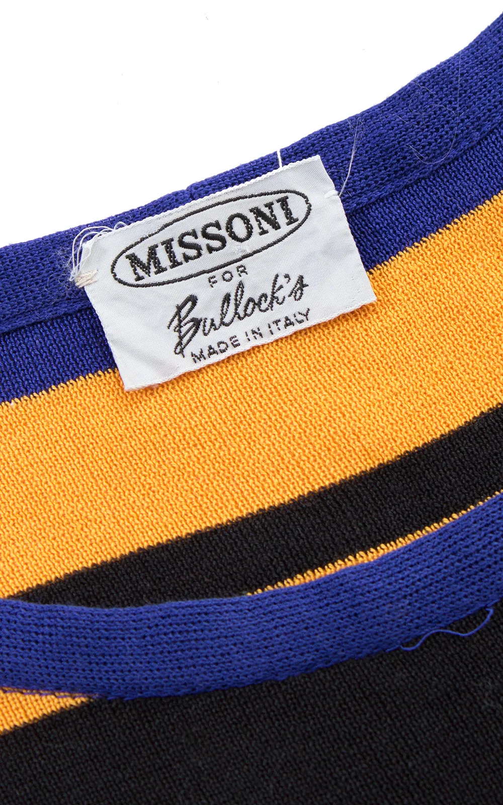 1960s 1970s MISSONI Striped Knit Wool Sweater Dress | small/medium