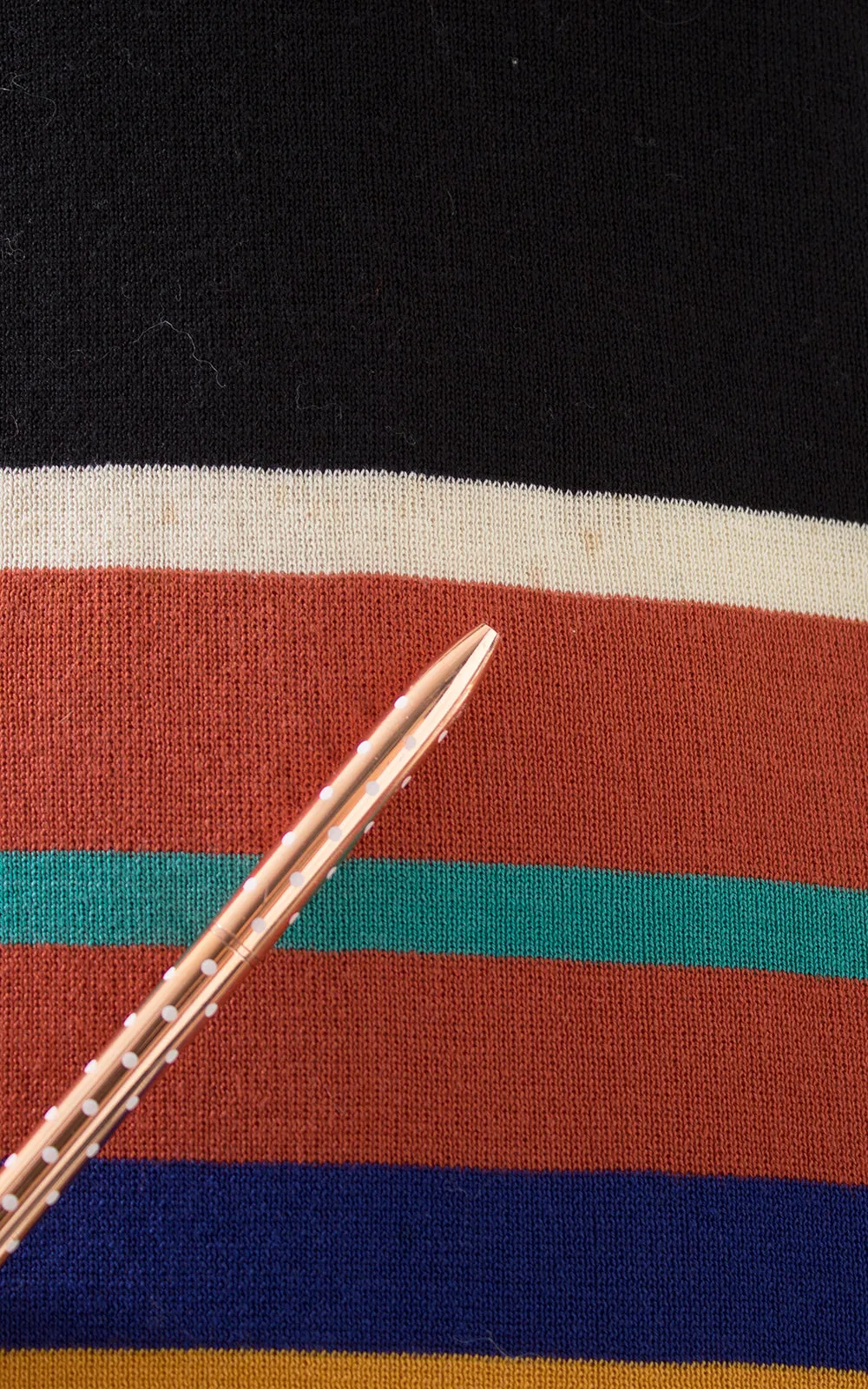 1960s 1970s MISSONI Striped Knit Wool Sweater Dress | small/medium