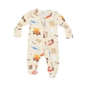 2-Way Zipper Footie - S'mores by Angel Dear