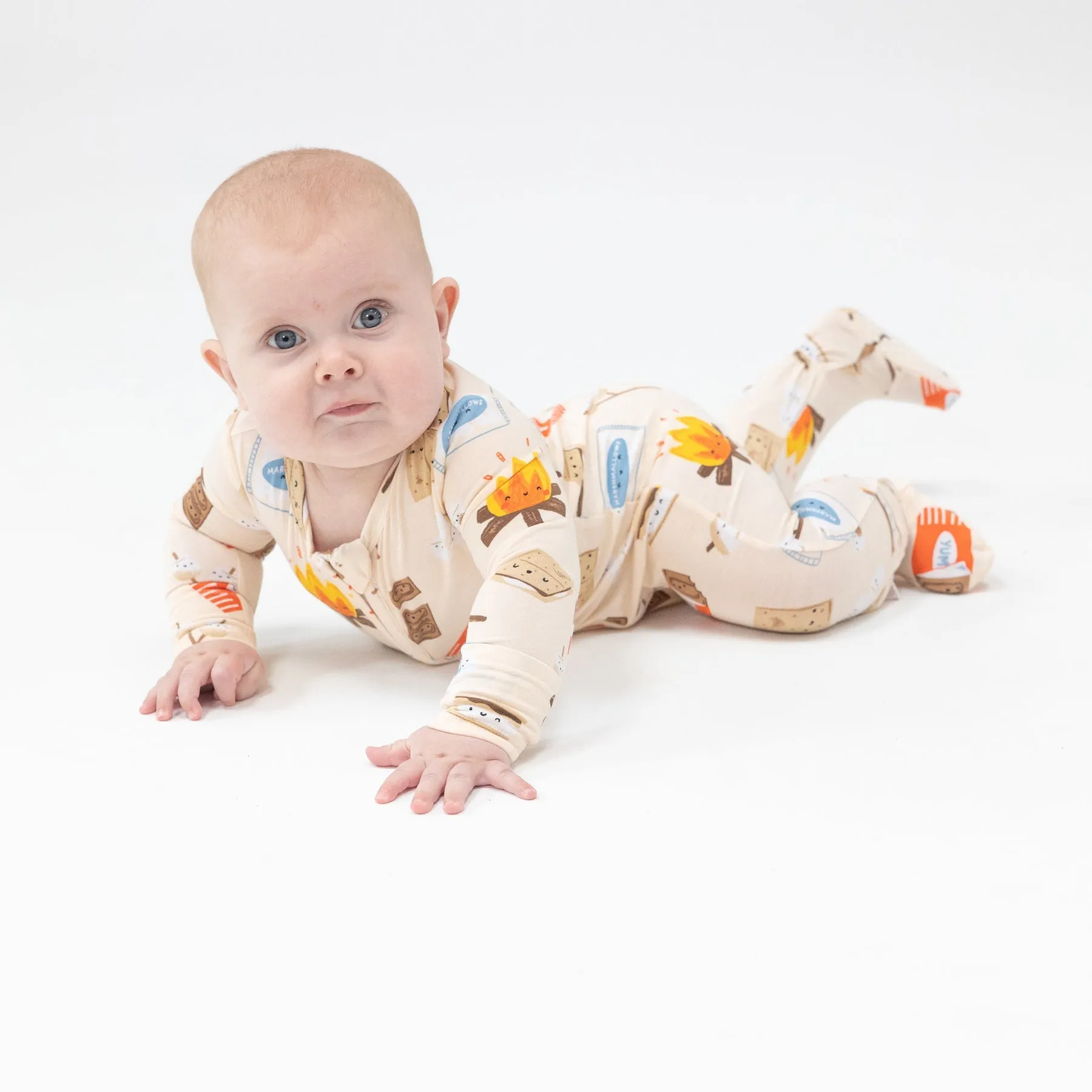 2-Way Zipper Footie - S'mores by Angel Dear