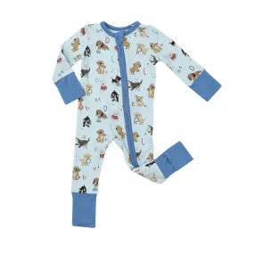 2-Way Zipper Romper - Puppy Alphabet by Angel Dear