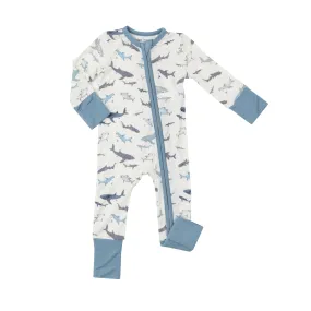 2-Way Zipper Romper - Sharks by Angel Dear