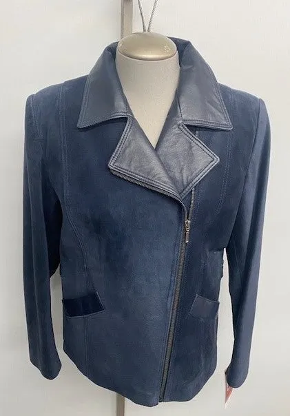 6016 Clearance - Ladies' Perfecto Style Bomber Jacket - Size 16