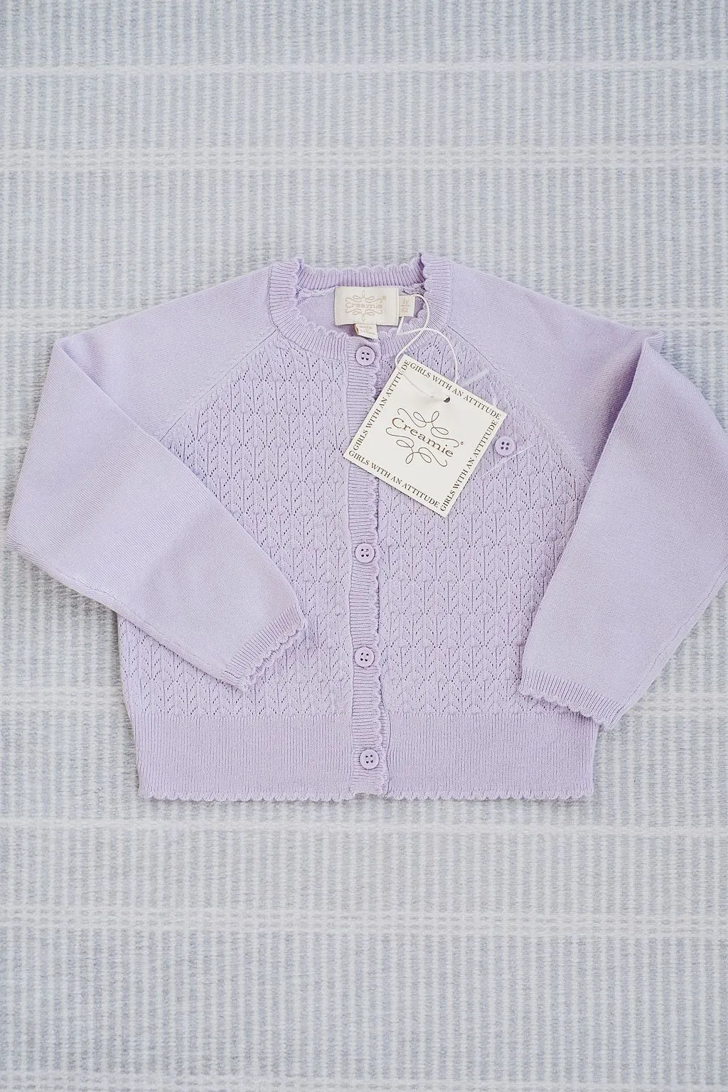 Creamie Girls Pointelle Cardigan 822949-6052