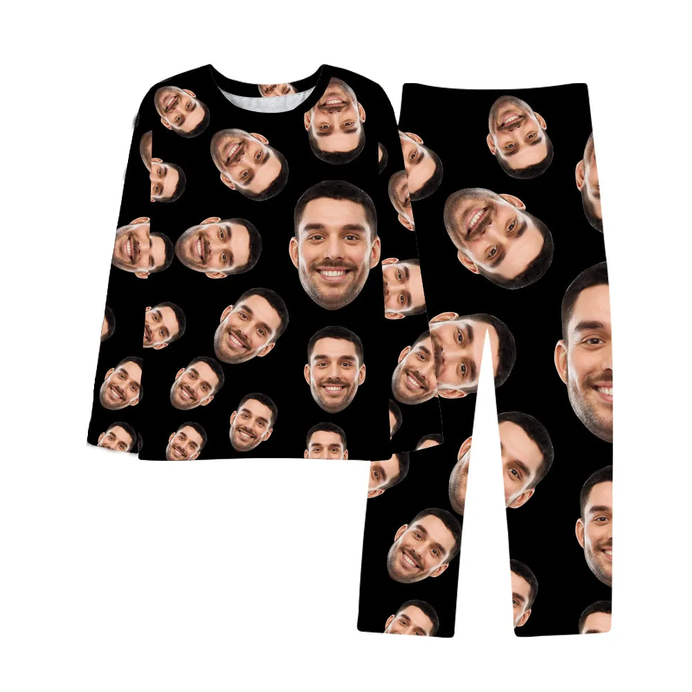 Custom Face Pajama Set Personalized Photo Sleepwear Pajama pants Christmas Gift for Him Her
