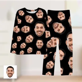 Custom Face Pajama Set Personalized Photo Sleepwear Pajama pants Christmas Gift for Him Her