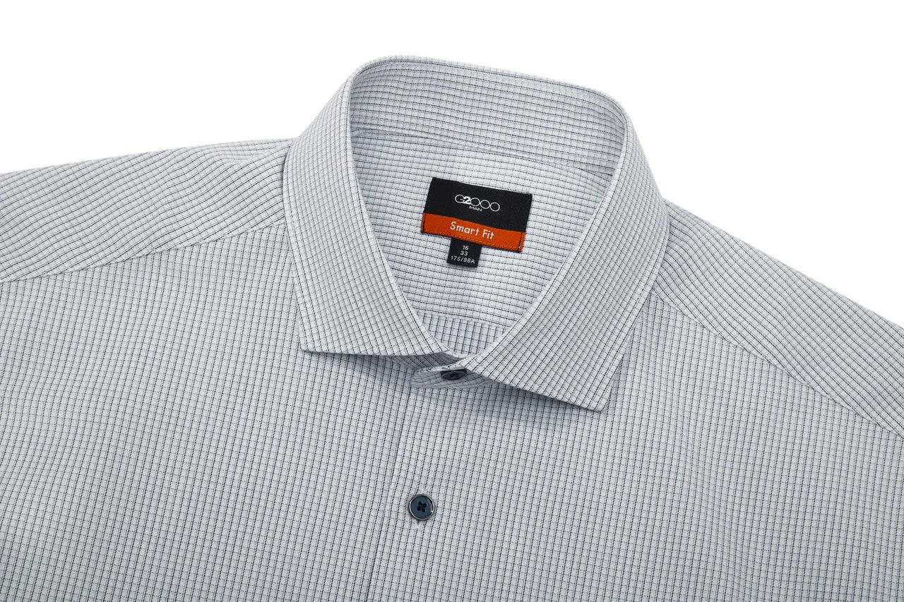 Easy Care Stretch Check Shirt in Smart Fit Long Sleeve