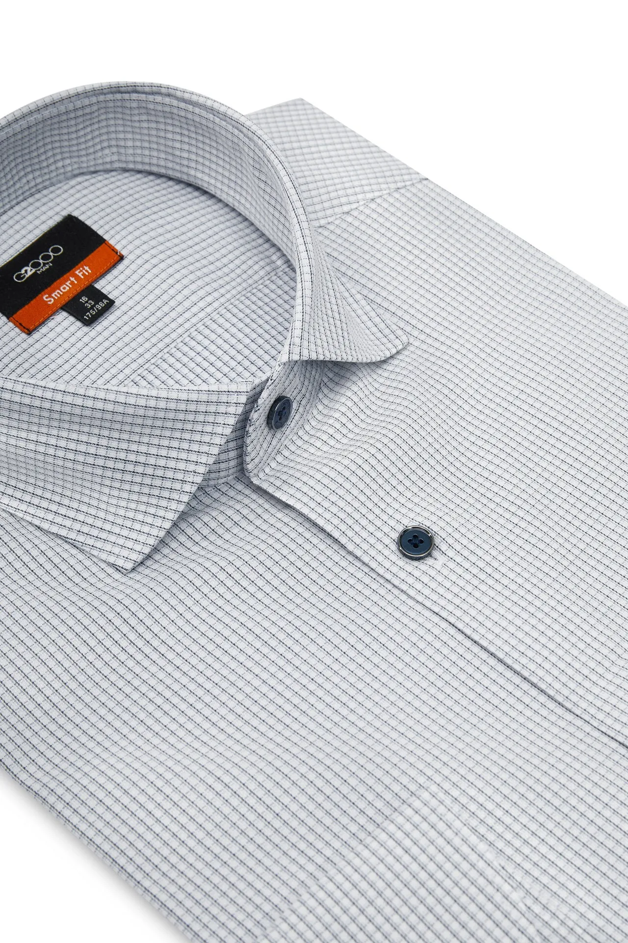 Easy Care Stretch Check Shirt in Smart Fit Long Sleeve