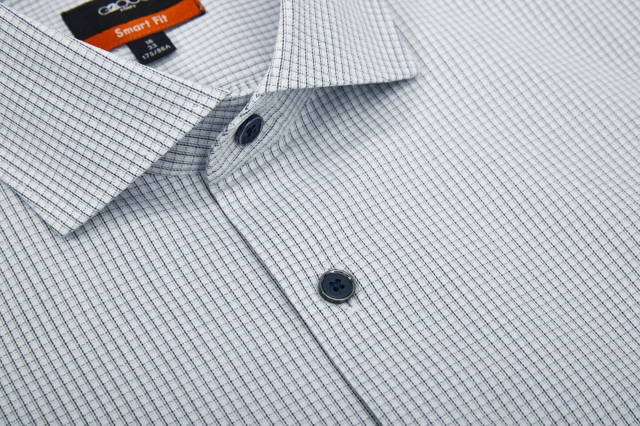 Easy Care Stretch Check Shirt in Smart Fit Long Sleeve