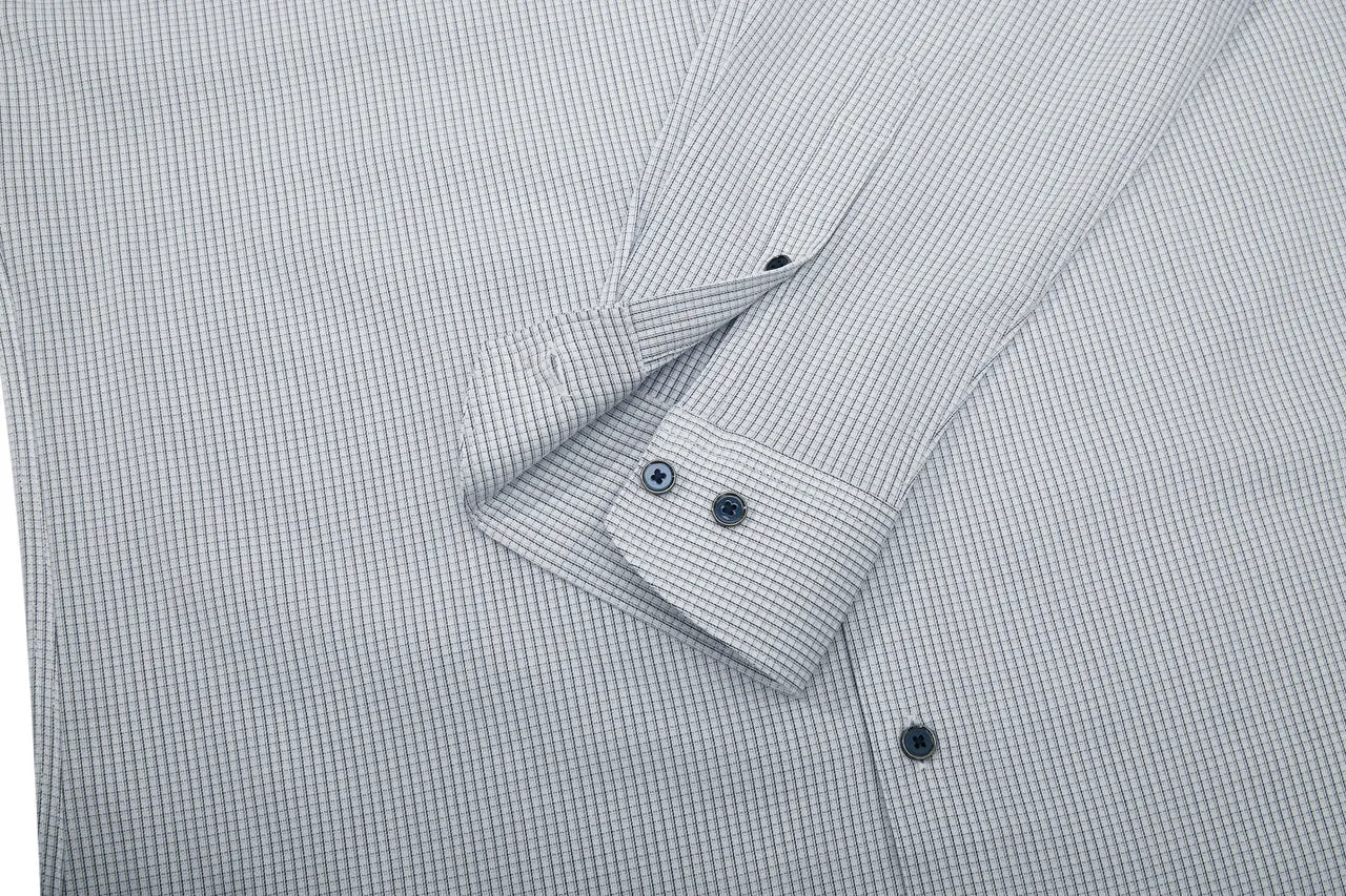Easy Care Stretch Check Shirt in Smart Fit Long Sleeve