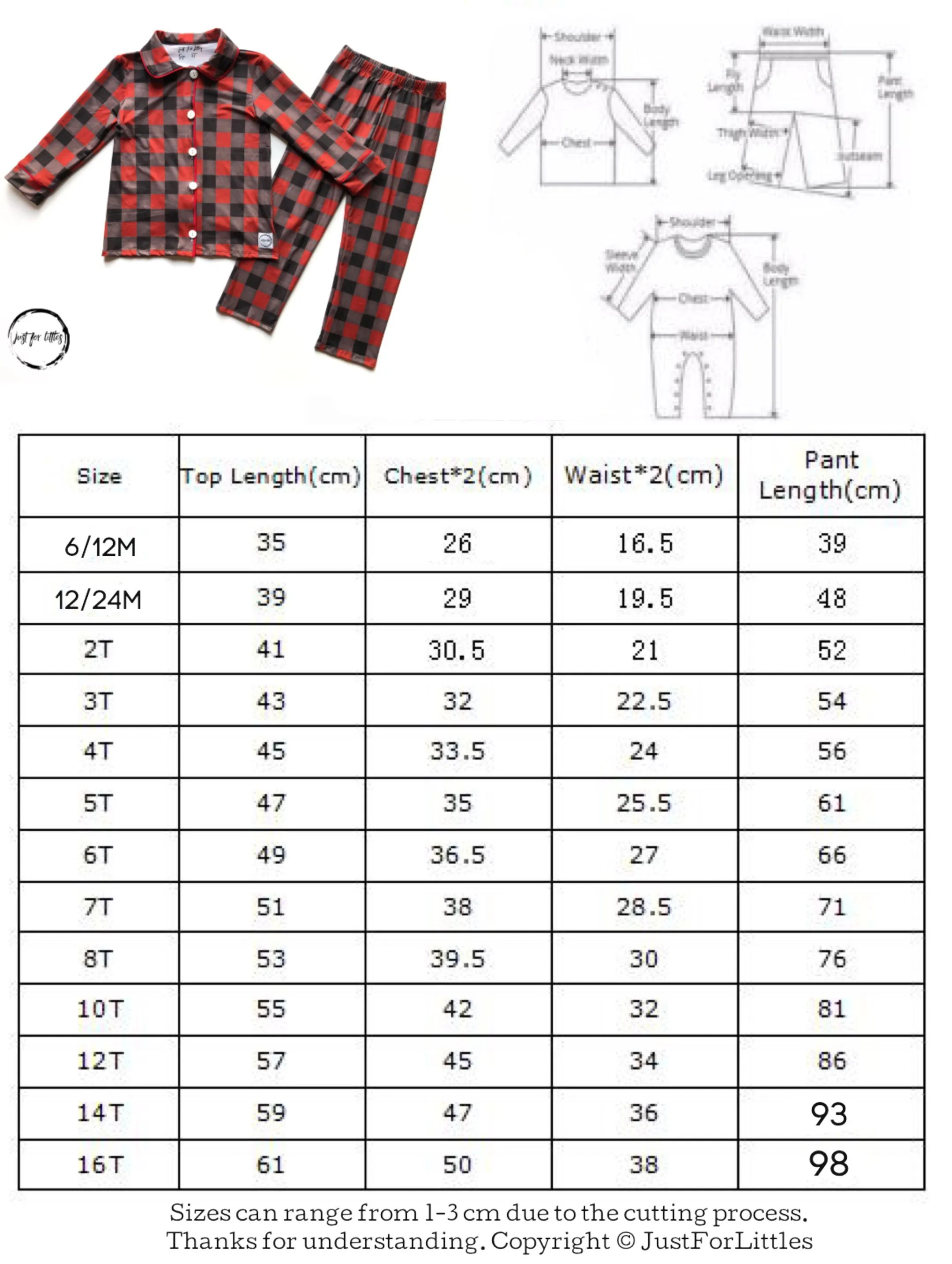 Gingerbread 2-pc PJ Set