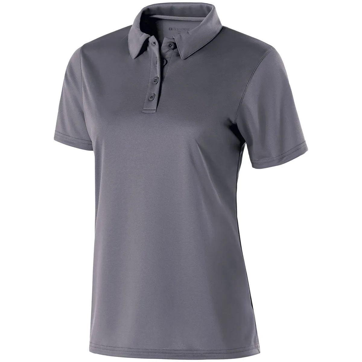 Holloway Women's Graphite Textured Stripe Shift Polo
