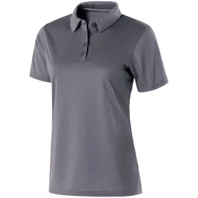 Holloway Women's Graphite Textured Stripe Shift Polo