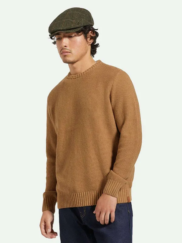 Jacques Waffle Knit Sweater: Tiger's Eye