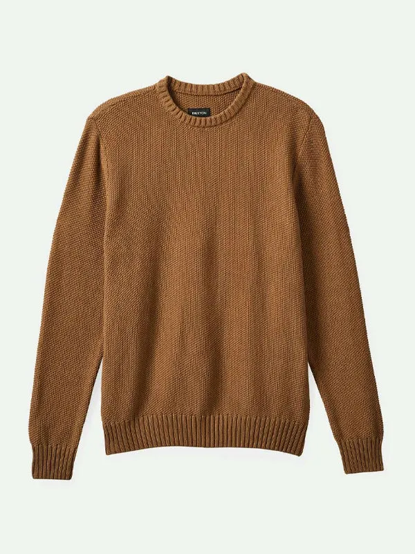 Jacques Waffle Knit Sweater: Tiger's Eye