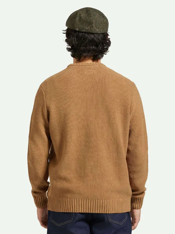 Jacques Waffle Knit Sweater: Tiger's Eye