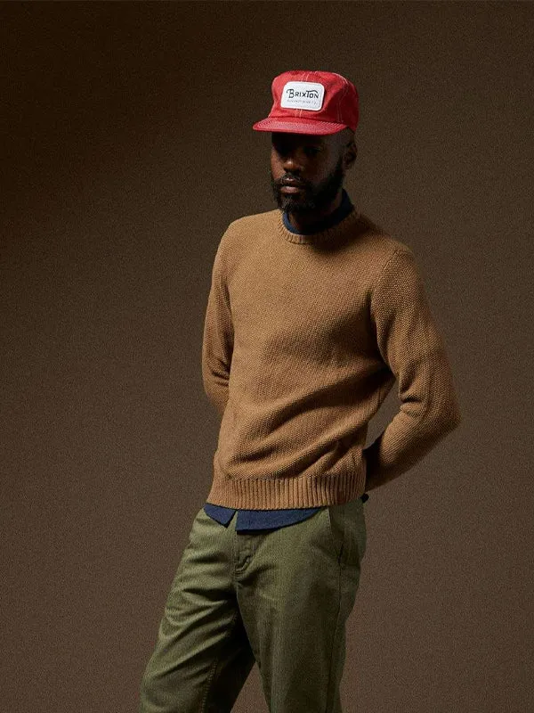 Jacques Waffle Knit Sweater: Tiger's Eye