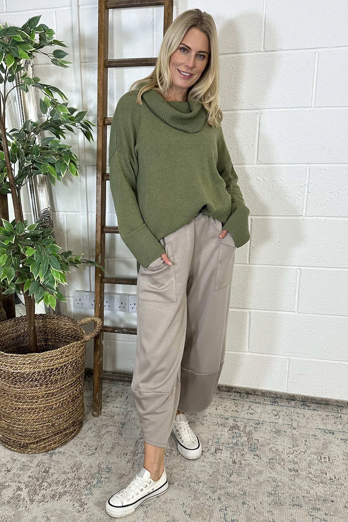 Judith Pocket Trousers Stone