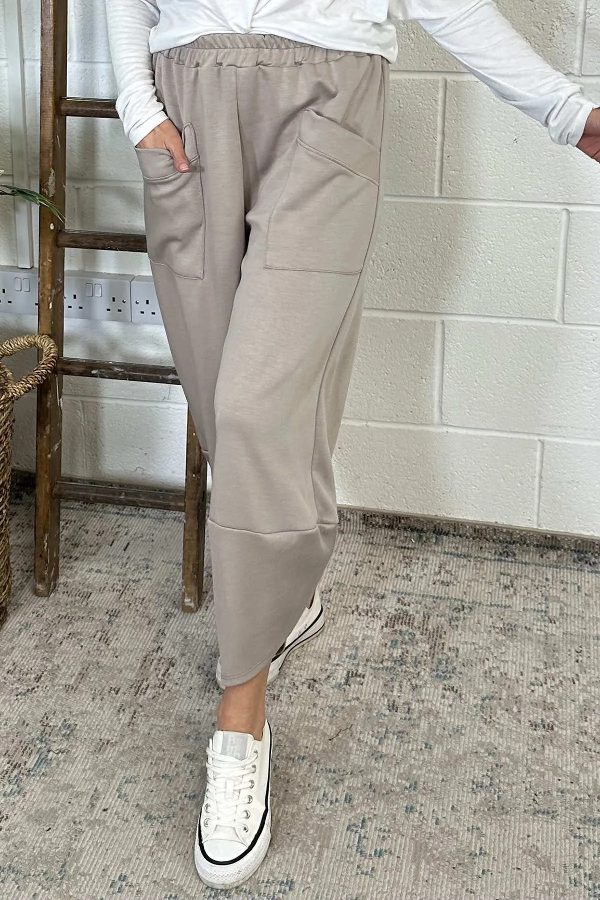 Judith Pocket Trousers Stone
