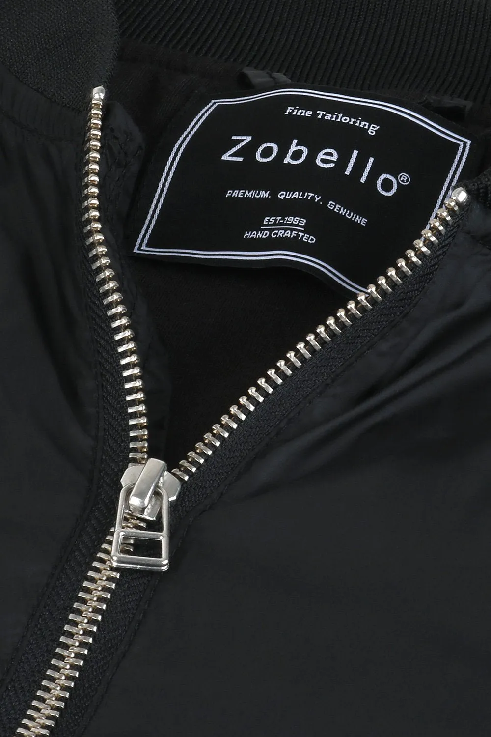 Lightweight Black Bomber Jacket