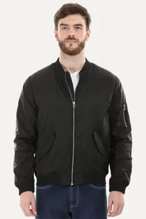 Lightweight Black Bomber Jacket