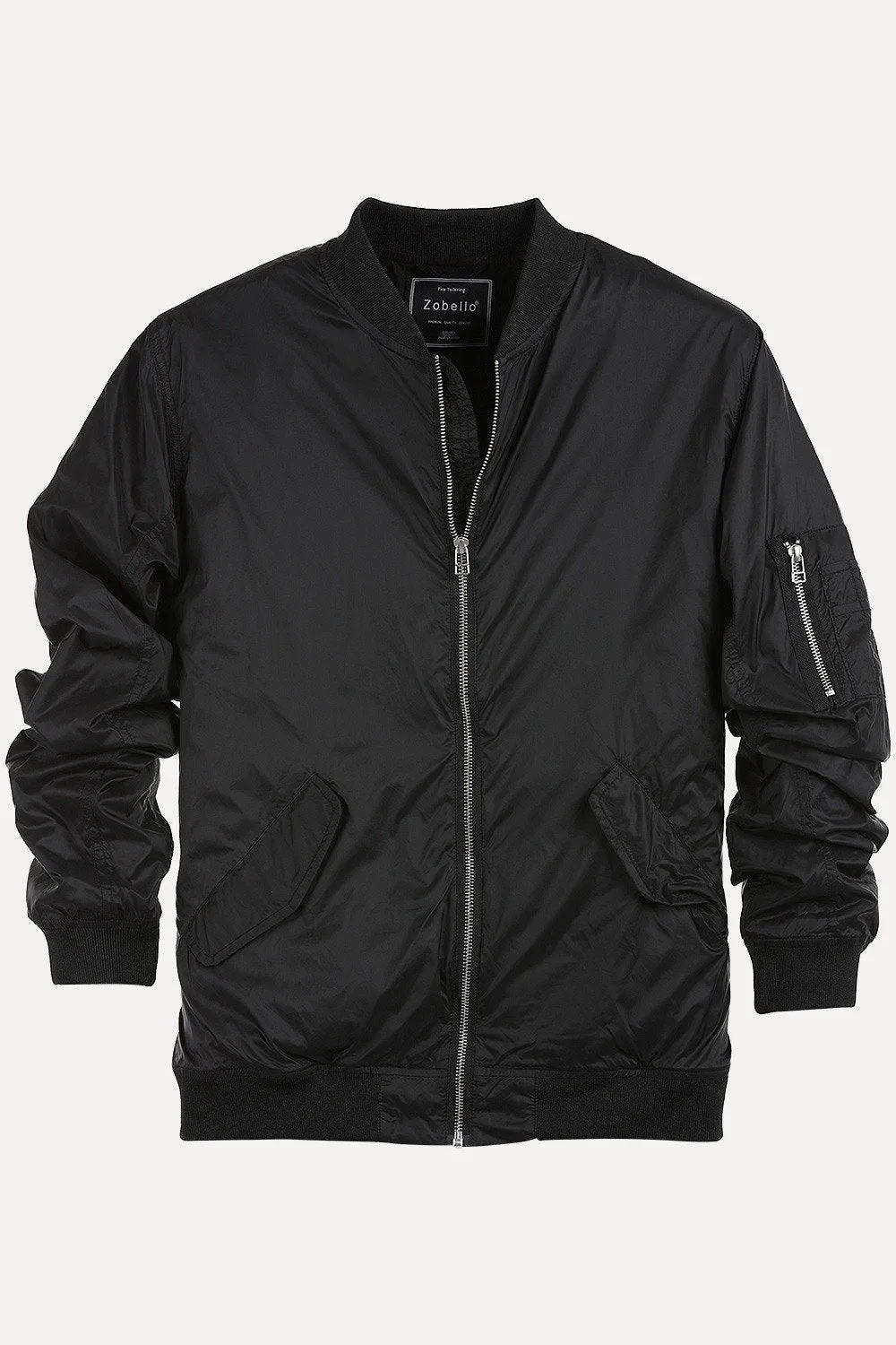 Lightweight Black Bomber Jacket