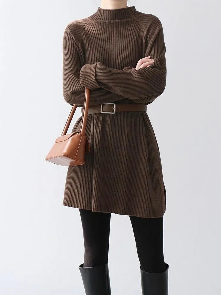 Loose Comfy Long Knitted Dress