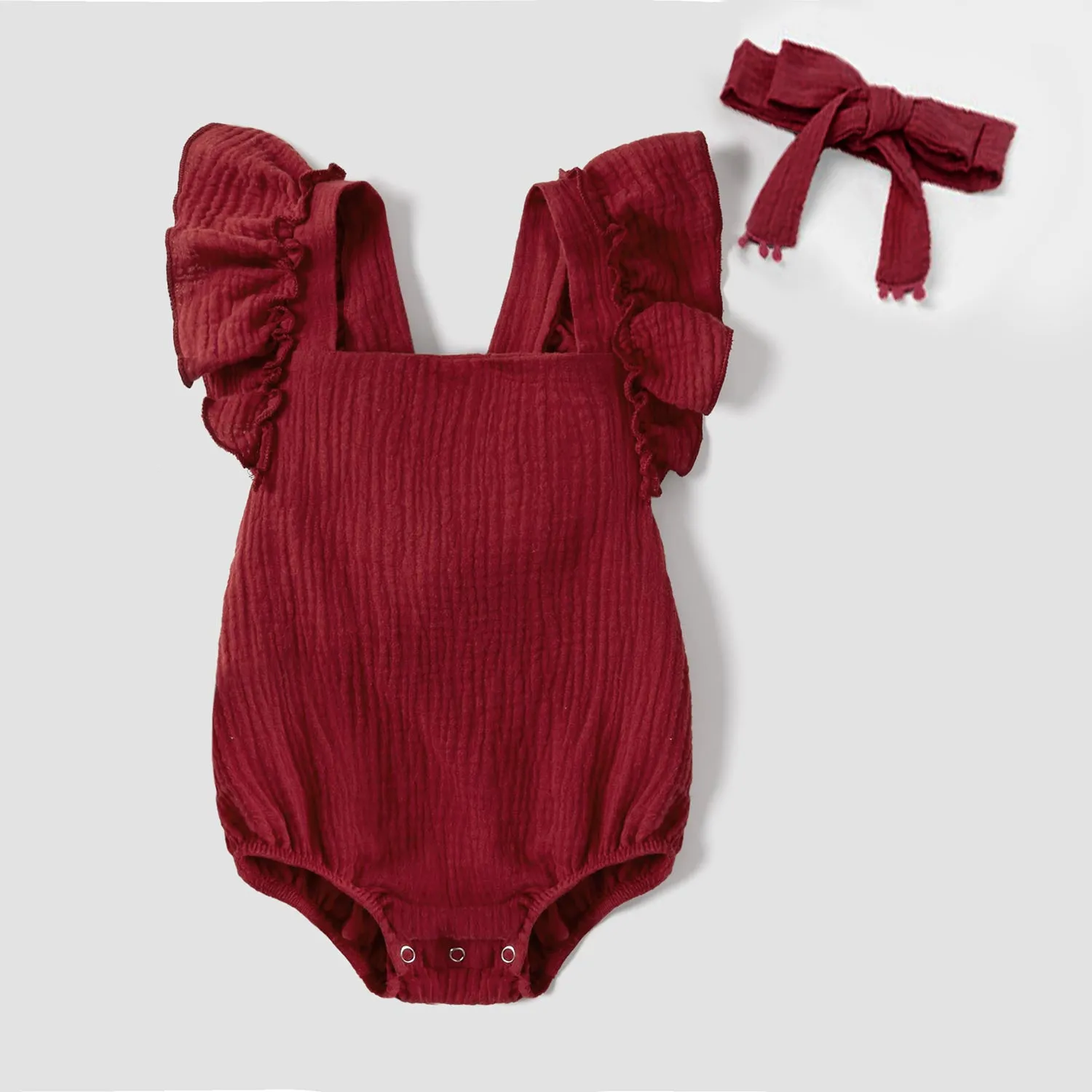 Mother and Daughter Dress Sleeveless Matching Set with Headband