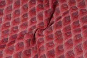 Old Rose Printed Chanderi Fabric
