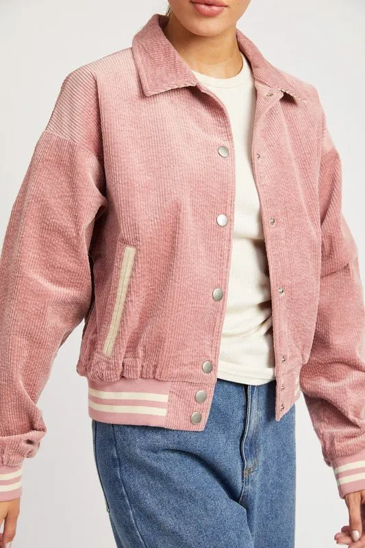 Pink Bomber Jacket