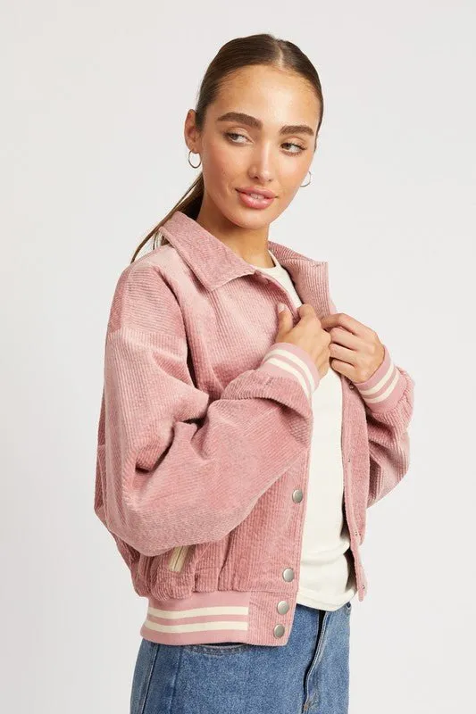 Pink Bomber Jacket
