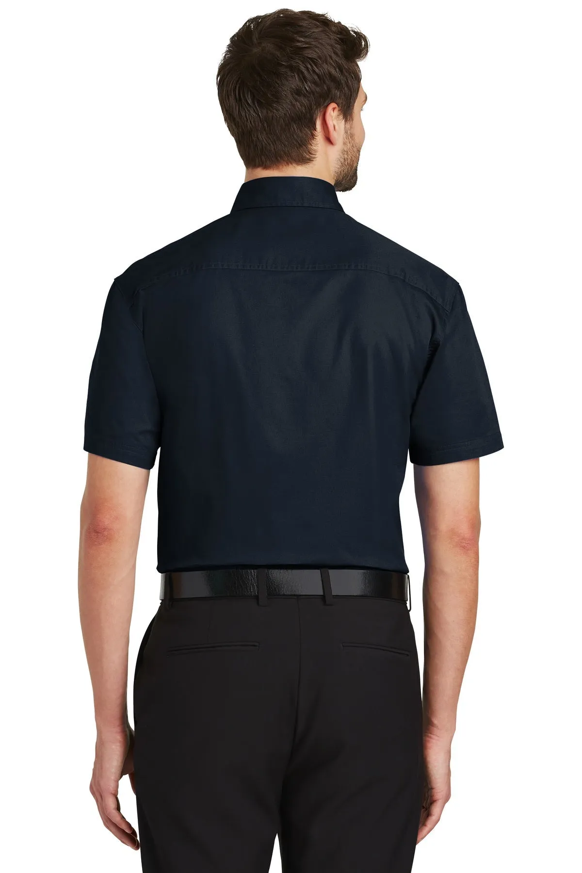 Port Authority Short Sleeve Custom Twill Shirts, Classic Navy