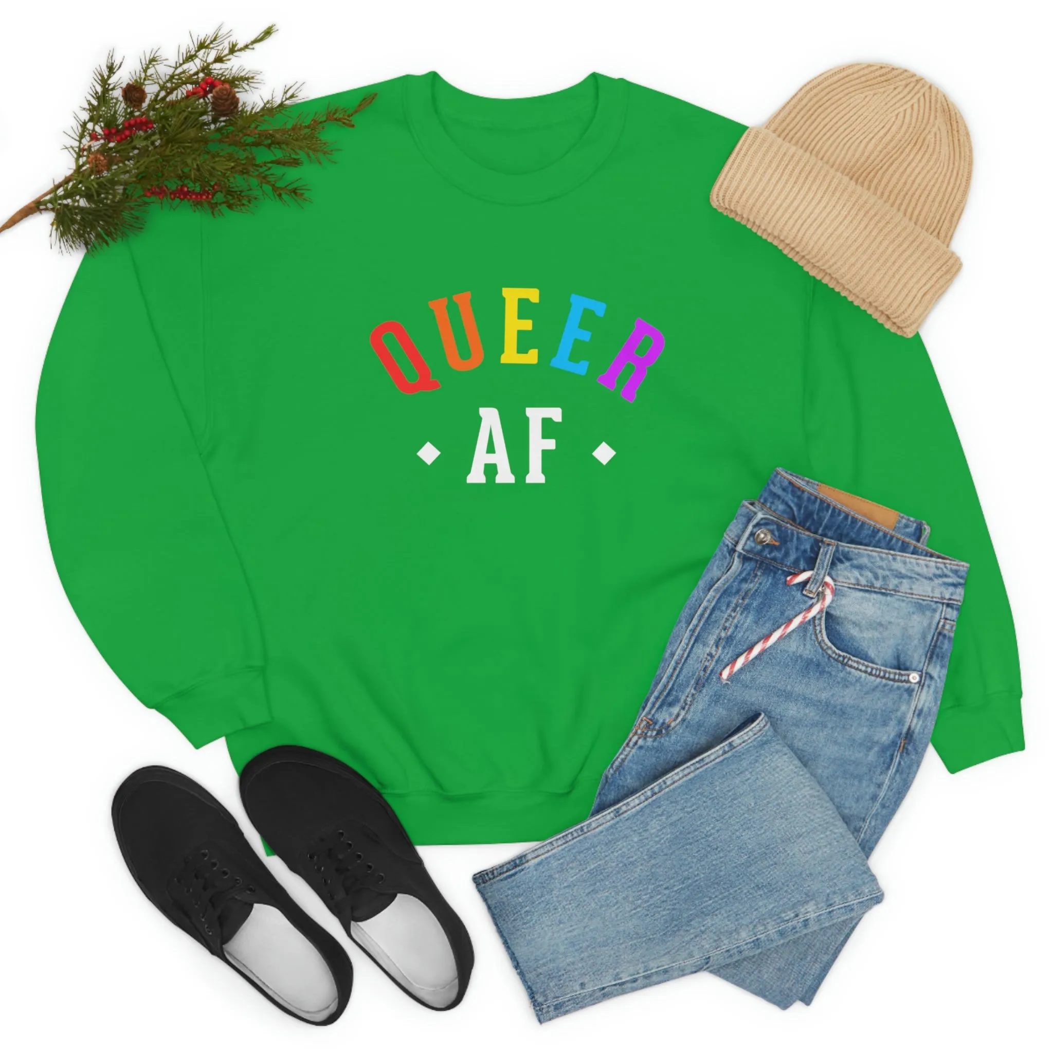 Queer AF Unisex Sweatshirt