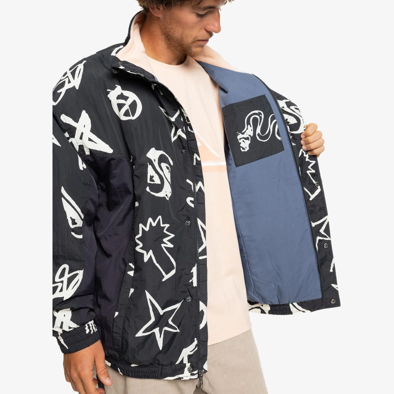 Quiksilver Mens Take Us Back Bomber Jacket