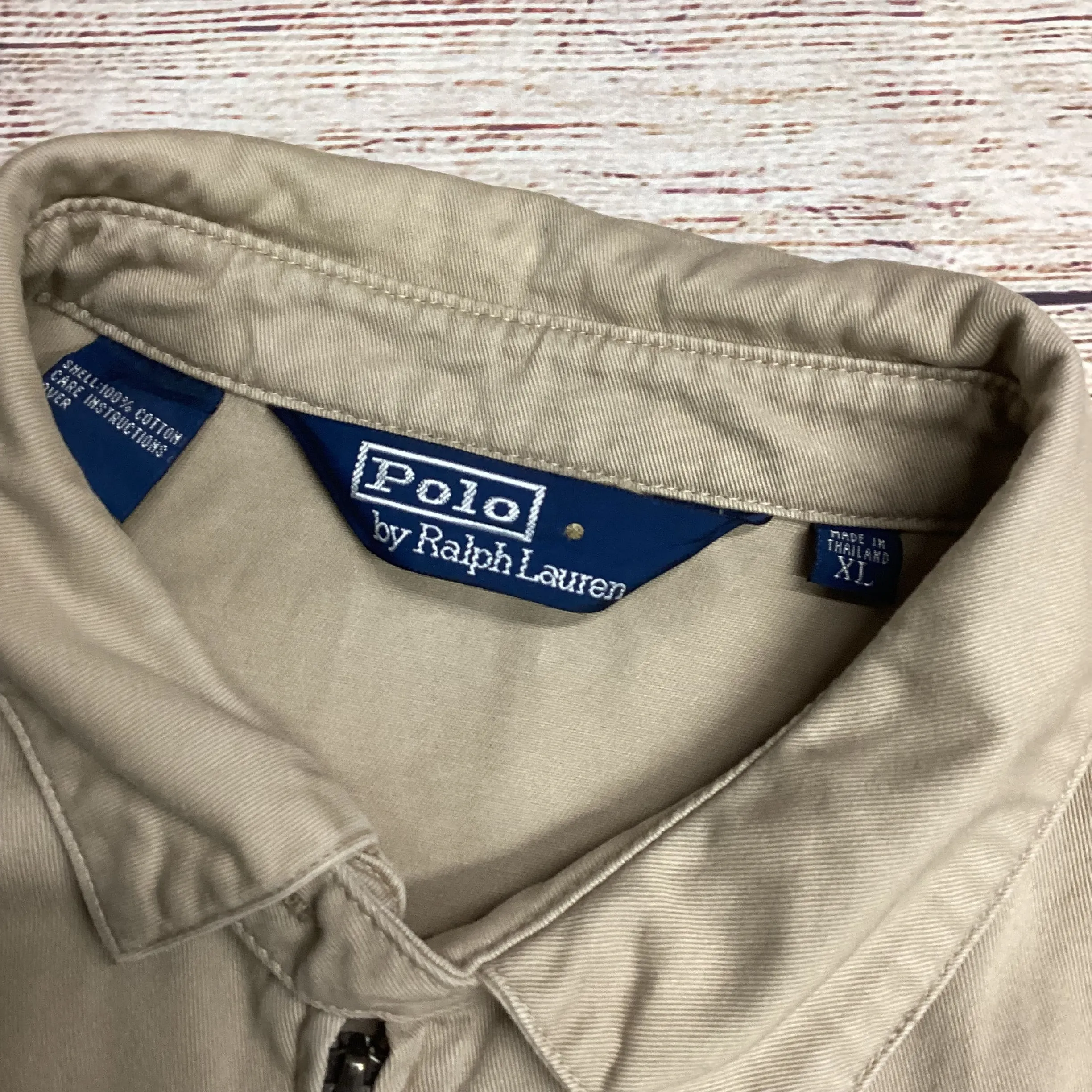 Ralph Lauren Polo Beige Harrington Jacket Size XL