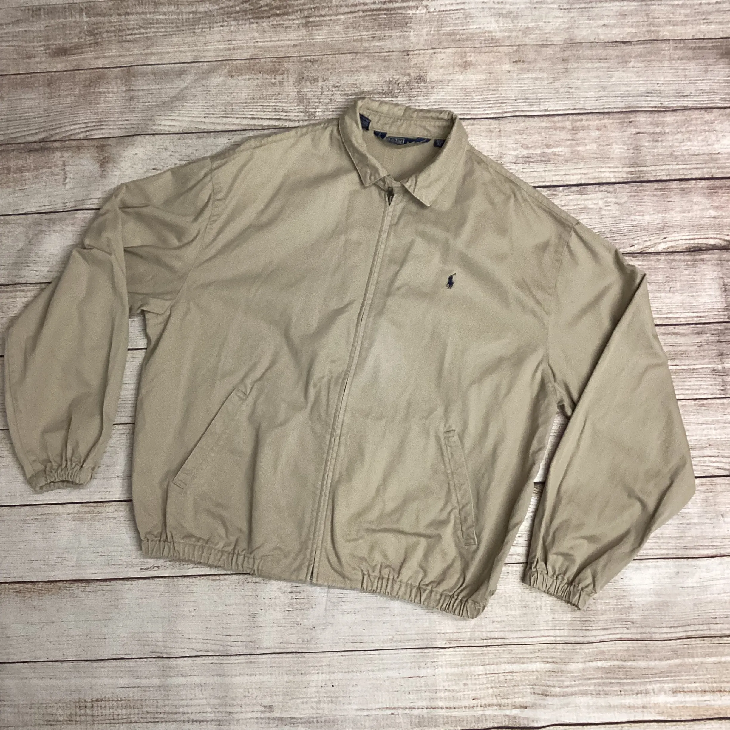Ralph Lauren Polo Beige Harrington Jacket Size XL