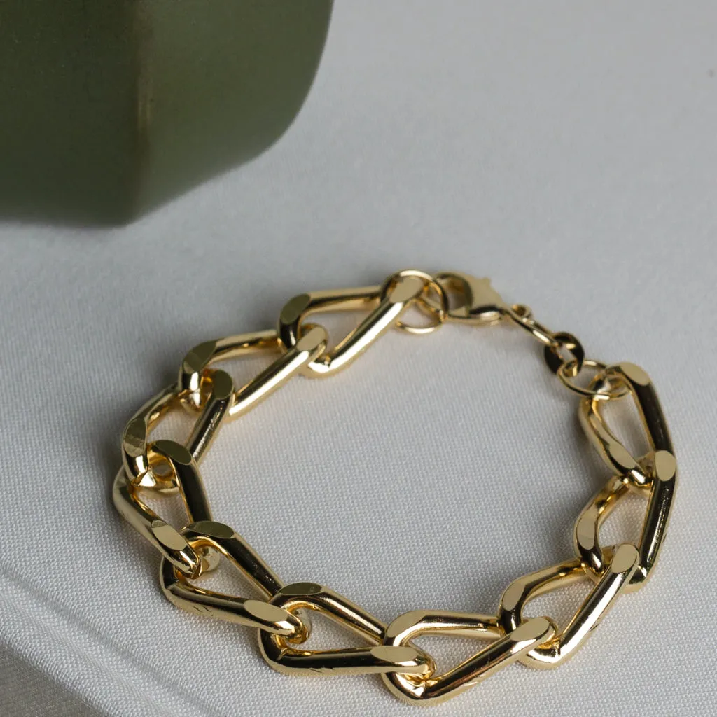 Rectangle Curb Link Bracelet