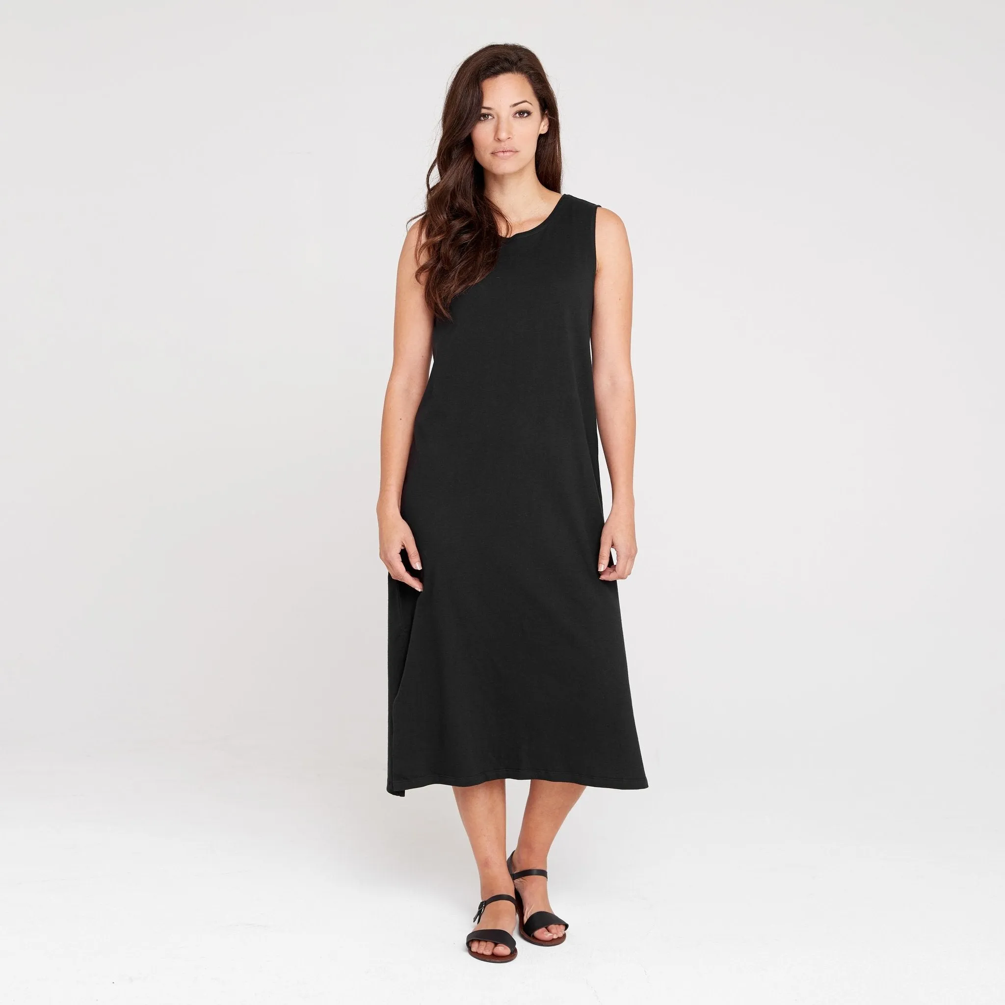 Relaxed Tank Dress | Black