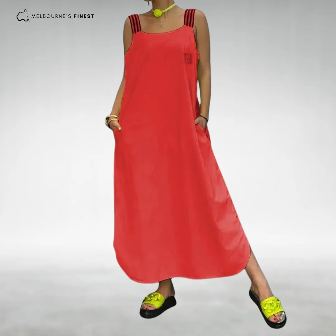 Rosetta™ Elegant Sleeveless Maxi Dress