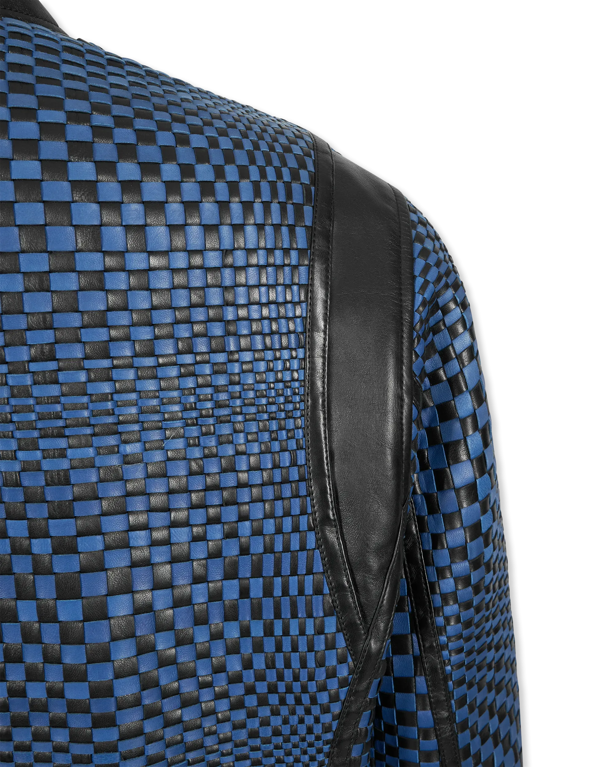 Runway Handwoven Leather Jacket