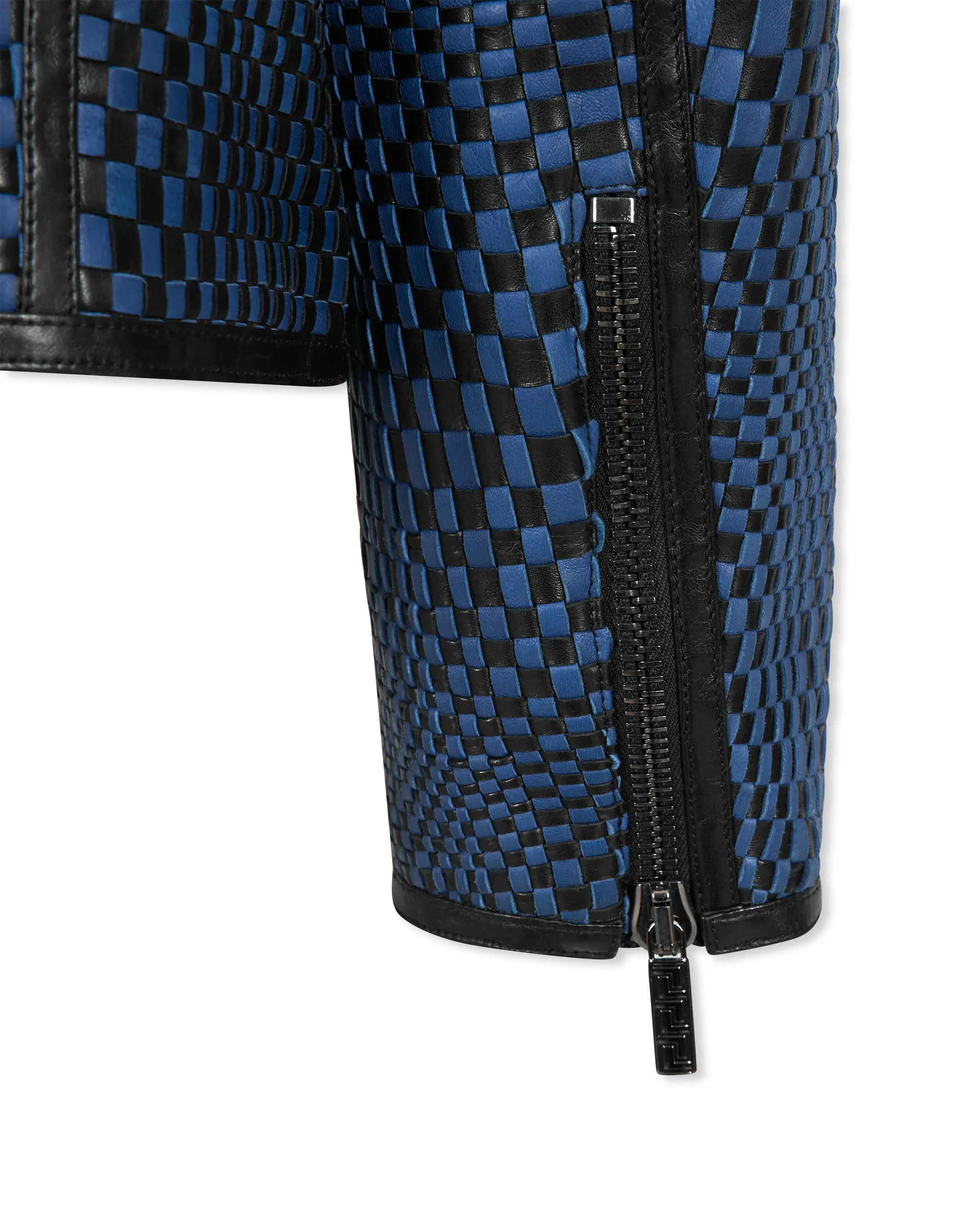 Runway Handwoven Leather Jacket