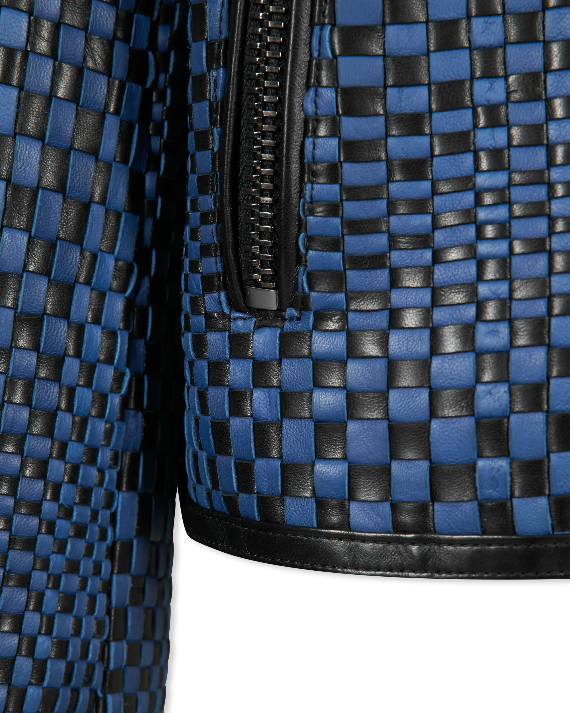 Runway Handwoven Leather Jacket