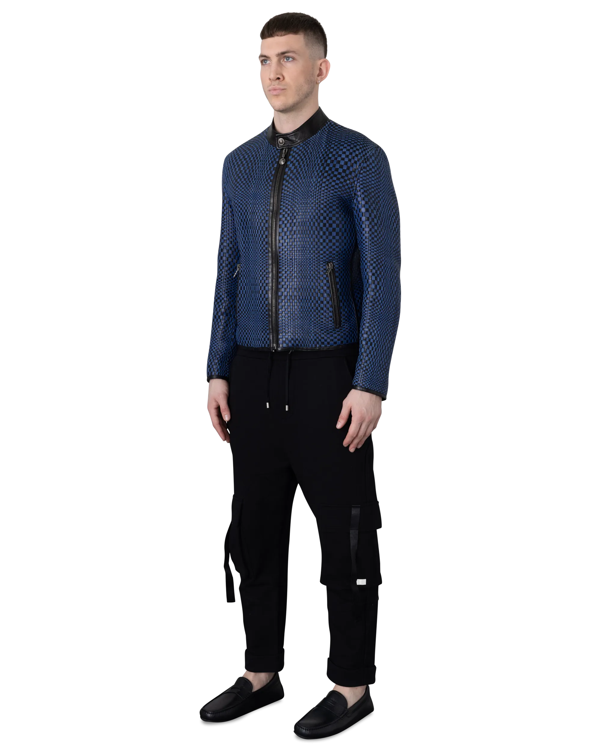 Runway Handwoven Leather Jacket