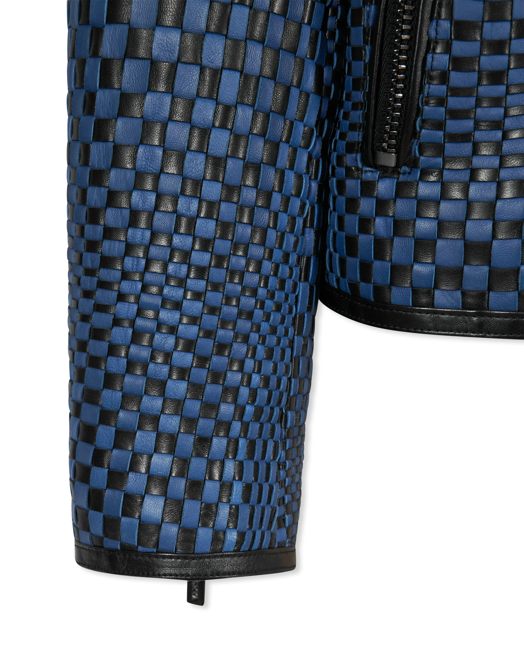 Runway Handwoven Leather Jacket