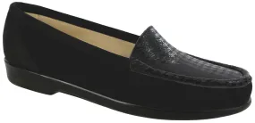 SAS Womens Simplify Grey Tetris Slip On