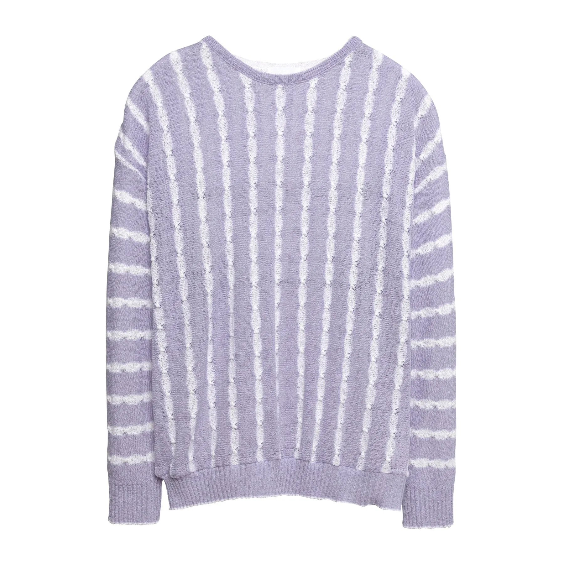 Shibori Jacquard Fine Guage Puckered Float Stitch Jumper