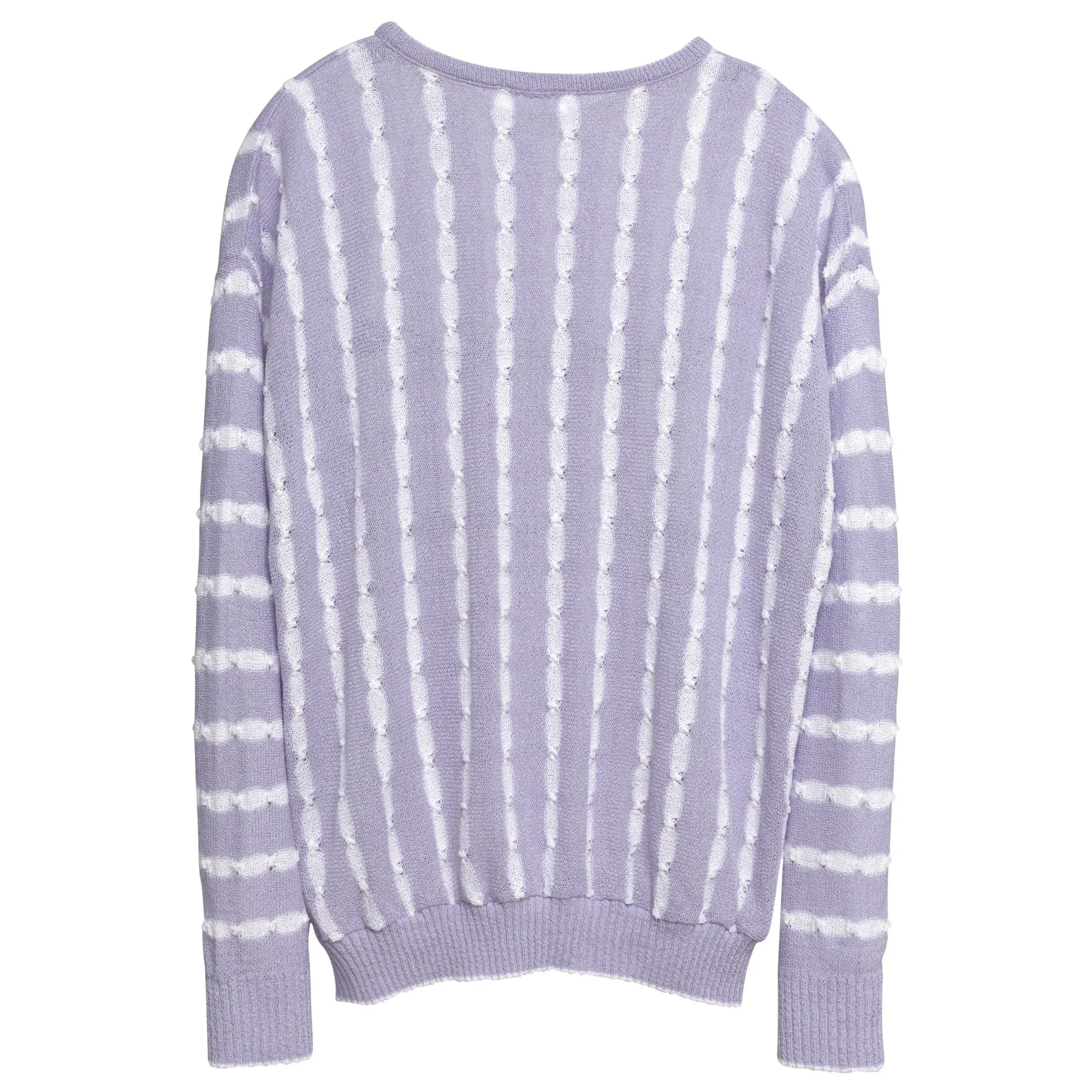 Shibori Jacquard Fine Guage Puckered Float Stitch Jumper