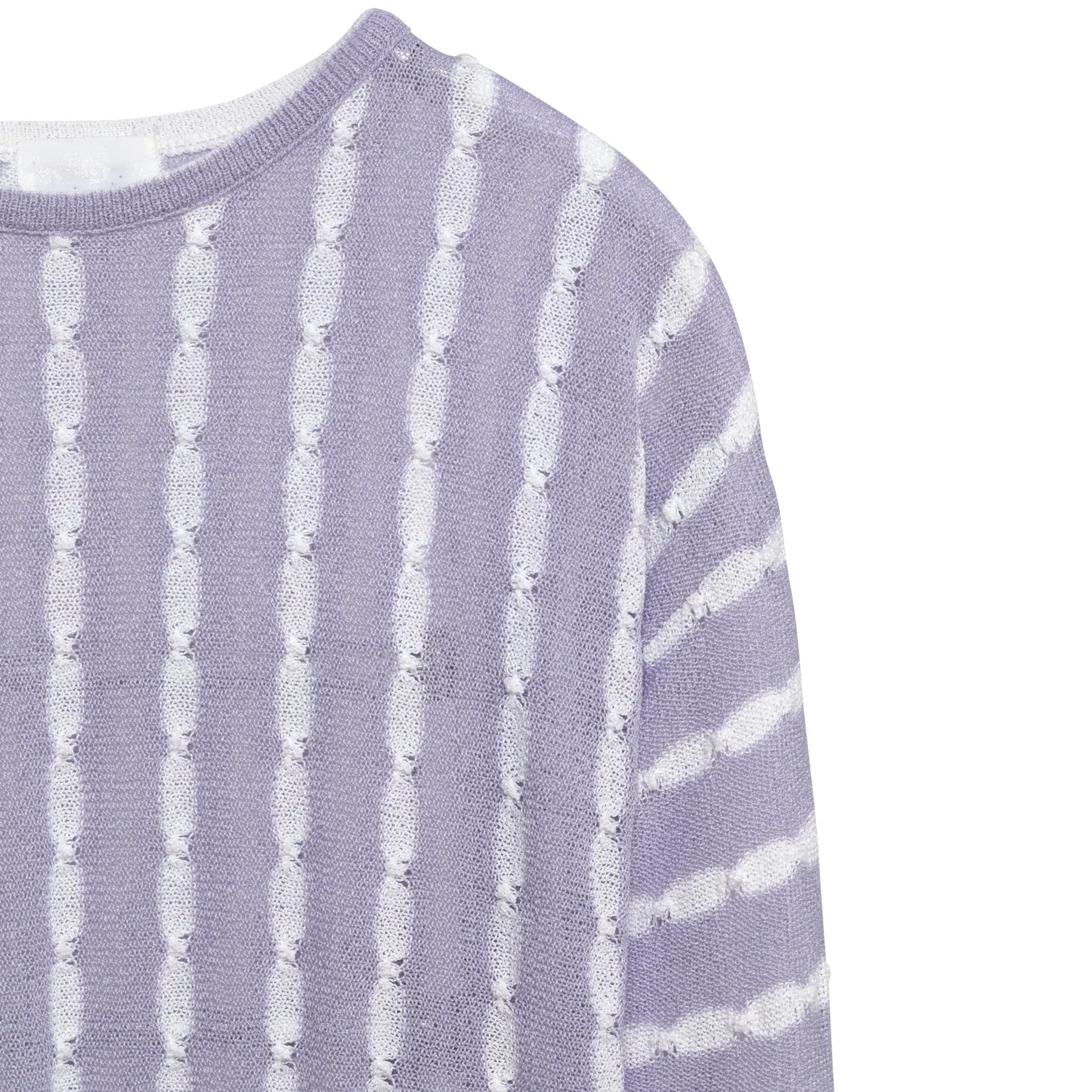 Shibori Jacquard Fine Guage Puckered Float Stitch Jumper