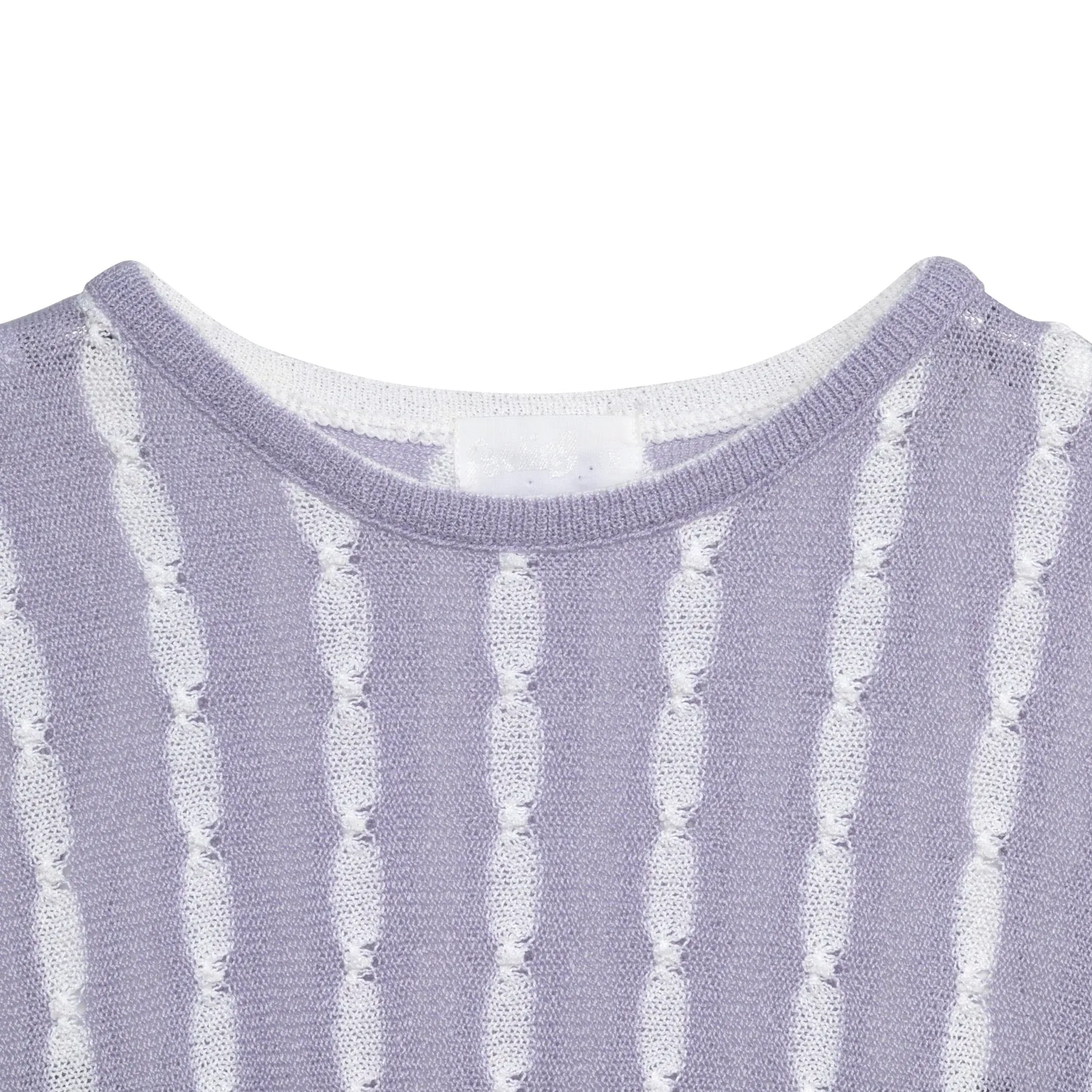 Shibori Jacquard Fine Guage Puckered Float Stitch Jumper